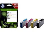 Hp Confezione Da 4 Cartucce Originali Di Inchiostro Nero/Ciano/Magenta/Giallo 364 - Resa Standard - Inchiostro A Base Di Pigmento - Inchiostro Colorato - 6 Ml - 3 Ml - 4 Pz