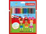Stabilo Color - Matita Colorata Colori Intensi E Rilascio Facile Del Colore Custodia Con 24 Colori