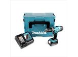 Trapano A Percussione A Batteria Makita Dhp 453 RT1J 18V 42Nm + 1X Batteria 5,0Ah + Caricabatterie In Makpac 2