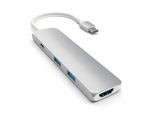 Satechi ST-CMAS Replicatore Di Porte E Docking Station Per Laptop Usb 3.2 Gen 1 (3.1 Gen 1) Type-C Argento