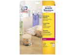 Avery L7782-25 Etichetta Autoadesiva Rettangolo Con Angoli Arrotondati Permanente Trasparente 525 Pz
