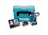 Trapano A Percussione A Batteria Makita Dhp 482 Rfj 18V 62Nm + 2X Batterie Ricaricabili 3.0Ah + Caricabatterie In Makpac
