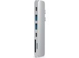 Satechi ST-CMBPS Replicatore Di Porte E Docking Station Per Laptop Usb 3.2 Gen 1 (3.1 Gen 1) Type-C Argento