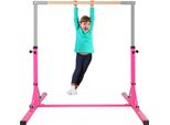 Barra Orizzontale Per Ginnastica Costway, Barra Orizzontale Per Ginnastica Regolabile In Altezza, Barra Orizzontale, Sistema Di Barre Orizzontali, Attrezzatura Per L'allenamento, Barra Per Esercizi Al Chiuso, Rosa Per L'allenamento Domestico