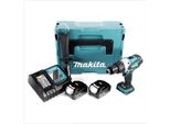 Trapano Avvitatore A Batteria Makita Ddf 458 Rtj 18V 91 Nm In Makpac Con 2 Batterie BL1850 B 5,0 Ah E Caricabatterie DC18RC