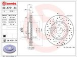 2X Disco Freno Brembo 09.A761.1X Per Mini Hatchback (R56) Clubman (R55) 44Mm