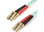 Startech.Com Cavo In Fibra Ottica Multimodale Da Lc/Upc A Lc/Upc OM4 Da 1 M - Fibra Lommf/Vcsel Zipcord Da 50/125 µM, Reti 100G - Bassa Perdita Di Inserzione - Cavo Patch In Fibra Lszh - Turchese