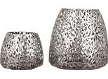 Casablanca Windlicht, "Purley"", Metall, Silberfarben, , H. 20 Cm, D. 20 Cm 54957"