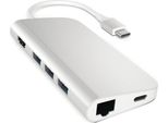 Satechi ST-TCMAS Replicatore Di Porte E Docking Station Per Laptop Usb 3.2 Gen 1 (3.1 Gen 1) Type-C Argento