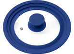 Bremermann Coperchio Universale Per Barattoli Con Bordo In Silicone, 16/18/20 Cm, Blu Piccolo
