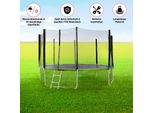 Arebos Copertura Del Bordo Del Trampolino Ø 244 Cm Verde Chiaro | Resistente Ai Raggi Uv E Impermeabile