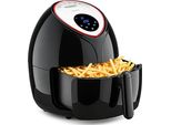 Monzana Friggitrice Ad Aria Calda 9In1 Xxl 6,5L Led Touch Display Senza Olio Antiaderente Air Fryer 1850W Nera