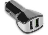 Celly CC2USBTURBOBK Caricabatterie Per Dispositivi Mobili Smartphone, Tablet Nero, Grigio Usb Auto