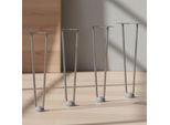 Mucola Gambe Del Tavolo Set Di 4 Gambe A Forcina Telaio Del Tavolo Tavolo Corridori Tavolo Da Pranzo Gamba Del Tavolo - Acciaio 2 Puntoni 36CM