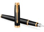 Parker Im Penna Stilografica Sistema Di Riempimento Della Cartuccia Nero, Oro 1 Pz
