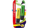 Stabilo Boss Original Evidenziatore 2 Pz Punta Smussata Verde, Giallo