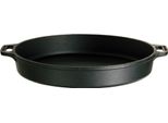 Padella In Ghisa Robusta All'grill Con Due Manici - Diametro 60 Cm - Nero