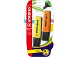 Stabilo Boss Original Evidenziatore 2 Pz Punta Smussata Arancione, Giallo