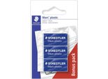 Staedtler Mars 526 53 Gomma Per Cancellare Plastica Blu, Bianco 3 Pz