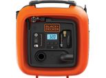 Black & Decker ASI400 - 160 L/Min - 11 Bar - Nero - Arancione - Auto - Materasso Ad Aria - Cuscinetto A Sfera - 12 V (ASI400-XJ)