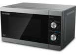 Sharp YC-MG01E-S Microonde Con Grill (Microonde: 800W, Grill: 1000W, 5 Livelli Di Potenza, Argento)