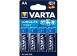 Varta Longlife Power Aa Batteria Monouso LR06 Alcalino