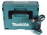 Makita Dhp 485 Zj Trapano Avvitatore A Percussione A Batteria 18 V In Valigetta Makpac - Senza Batterie, Senza Caricabatterie
