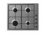 Candy CHW6LBX Piano Cottura Acciaio Inossidabile Da Incasso Gas 4 Fornelli