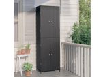 The Living Store Mobile Da Giardino Nero 59X40X180 Cm Poly Rattan