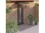 The Living Store Tettoia Per Porta Nera 150X80 Cm In Policarbonato