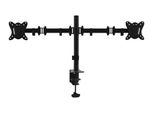Equip Pro Supporto Articolato Per Doppio Monitor Da Scrivania - Kit Di Montaggio - Completamente Articolato - Per 2 Schermi Lcd - Plastica, Alluminio, Acciaio - Nero - Dimensioni Schermo: 33-68,6 Cm (13"-27"") - Montaggio Da Scrivania (650152)"