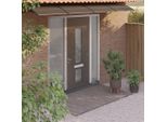 The Living Store Tettoia Per Porta Nera 350X100 Cm In Policarbonato