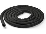Startech.Com Guaina Coprifili Per Gestione Cavi Da 4,6M - Avvolgicavo Flessibile A Spirale - Ø 1,0-1,5 - Guaina Espandibile - Gestione Dei Cavi In Poliestere/Protezione/Rivestimento - Organizzatore Di Cavi Nero Accorciabile