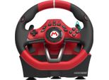 Hori Mario Kart Racing Wheel Pro Deluxe Nero, Rosso Usb Sterzo Pedali Analogico Nintendo Switch