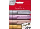 Faber-Castell Tl 46 Evidenziatore 4 Pz Oro, Rosa, Rosa, Argento
