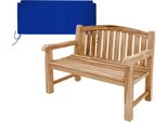 Teako Design Elegante Panchina Da Giardino Bari In Teak - Resistente Alle Intemperie E In Varie Misure (120 Cm, Blu)