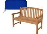 Teako Design Elegante Panchina Da Giardino Bari In Teak - Resistente Alle Intemperie E In Varie Misure (120 Cm, Blu)