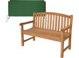 Teako Design Elegante Panchina Da Giardino Bari In Teak - Resistente Alle Intemperie E In Varie Dimensioni (120 Cm, Verde)