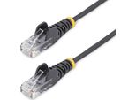 Startech.Com Cavo Di Rete Ethernet Snagless CAT6 Da 1M - Cavo Patch Antigroviglio Slim RJ45 - Nero