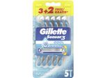 Gillette Sensor 3 Cool Rasoio Da Uomo Usa E Getta 5 Lame