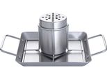 Allgrill Portapollo Per Barbecue In Acciaio Inox Con Lattina 27 X 18,5 X 2,5 Cm Arrosto Per Pollo