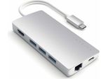 Satechi ST-TCMA2S Replicatore Di Porte E Docking Station Per Laptop Usb 3.2 Gen 1 (3.1 Gen 1) Type-C Argento