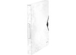 Leitz 4629-00-01 Leitz Cartella Wow, Din A4, Pp, Bianco-Metallico