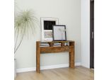 Vidaxl Tavolo Consolle In Rovere Fumé 105X30X80 Cm - Tavolo Consolle - Tavoli Consolle - Consolle - Console