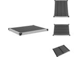 Vidaxl Piatto Doccia Da Giardino In Wpc Acciaio Inox 80 X 62 Cm Grigio - Piatti Doccia