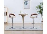 Vidaxl Sgabello Da Bar 2 Pz. Similcuoio Bianco Crema E Legno Curvato - Sgabello Da Bar - Sgabelli Da Bar - Sedia - Sedie