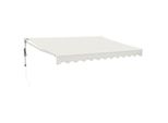Vidaxl Tenda Elettrica A Manovella Crema 3,5X2,5 M - Tende Da Sole