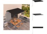 Vidaxl Tenda Da Sole A Scomparsa Automatica 450X350 Cm Antracite - Tende Da Sole