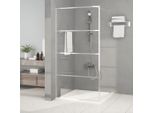 The Living Store Schermo Doccia Per Cabina Doccia Silver 100X195 Cm Esg Vetro Chiaro