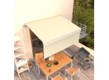 The Living Store Tenda Da Sole Automatica A Scomparsa Con Mantovana 3X2,5 M Crema